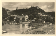 Faltboot, Paddelboot vor Freyburg an der Unstrut, alte Foto-Ak um 1950