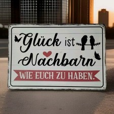 Blechschild Nachbarn