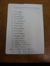 um 1988 Hartridge High School gegen Broxbourne School (Einzelblatt, gefaltet). UK ORDE