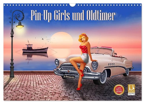 Pin girls und oldtimer - pin-up,