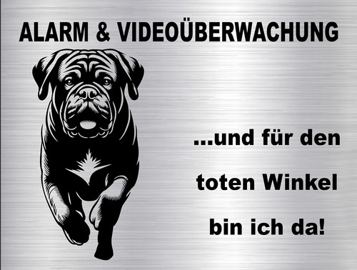 Bordeauxdogge hundewarnschild - bordeauxdogge,