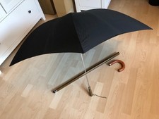Gehstock mit integriertem Regenschirm, Vintage 60er Jahre
