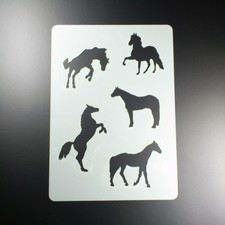 A4 Schablone Pferd Hengst 5