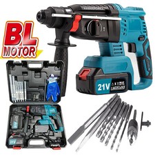 Akku Bohrhammer BohrmaschineSchlagbohrmaschine Elektrohammer Hammer Mit 2x Akku