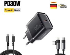 30W USB-C GaNSchnellladegerät Power Ladegerät Netzteil PD PPS für iPhone Samsung
