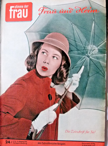 Altes modeheft 1956 mit - v.,