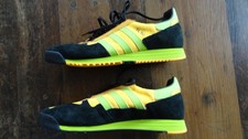 Adidas SL80 Sneaker  / Gr. 42,5  schwarz neon orange gelb / wie neu