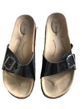 **SANDALEN** RIEMEN*** GRACELAND❤️SCHWARZ LACK❤️GR.40❤️***