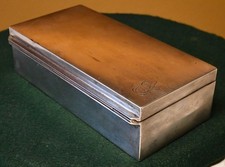 Zigarrenkiste 800er silber - zigarrenkiste,