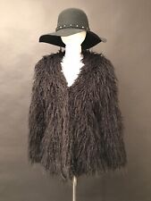 Fransenjacke gr . 36 schwarz , NEU , ungetragen, Zottelfell