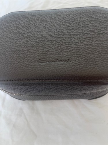 Santoni ledertasche schuhputz - ledertasche,