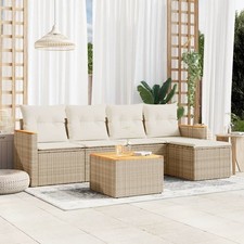 5/6-tlg. Poly Rattan Garten