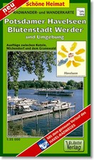 Radwander- und Wanderkarte Potsdamer Havelseen, Blütenstadt Werder und Umgebung