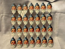 28 alte Glanzbilder Oblaten als Bogen altes Original Christmas Weihnachtsmann 3.