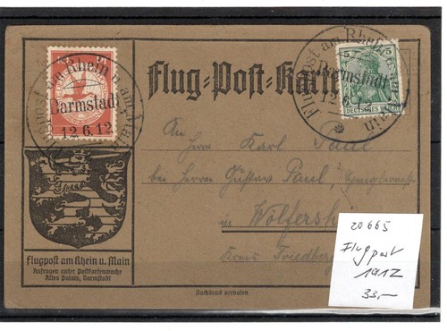 Reich flugpost 1912 - ,