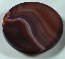 dickere Achat Stein Scheibe rund Natur Edelstein / Untersetzer Energie Kristall