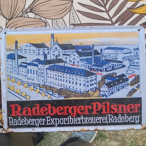 Radeberger pilsner blechschild - radeberger,