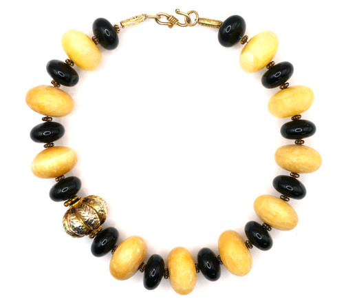 Marmor alabaster halskette - marmor,
