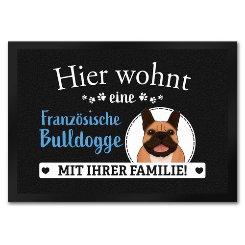 Hier wohnt eine französische - hier,