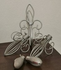 Deko Gardinenstange Gardinenstangenaufsteckteile + Gardinenraffhalter 5 teilig