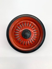 Altes Vollgummirad Ø 13 cm / Hartgummi / Metallrad / Tretroller / Tretauto