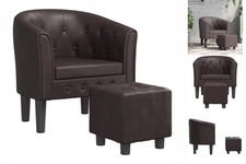 Clubsessel Mit Fußhocker