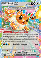 Pokemon Karte Evoli EX 075/131 Prismatische Entwicklungen Full Art Holo Deutsch
