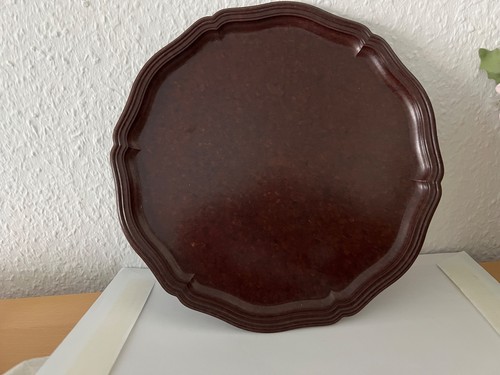 Ddr bakelit tablett rund 25cm - bakelit-tablett,