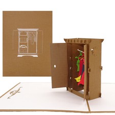 Pop Up Karte "Kleiderschrank"