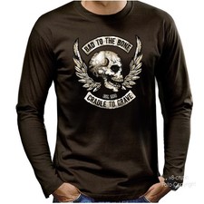 Skull biker shirt - skull,