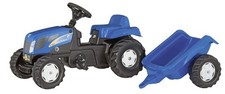 RollyKid New Holland T 7550 Trettraktor mit Anhänger