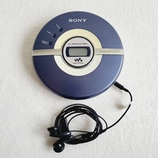 Sony Walkman D-EJ100 CD Spieler Player blau Disc vintage G Protection Mega Bass