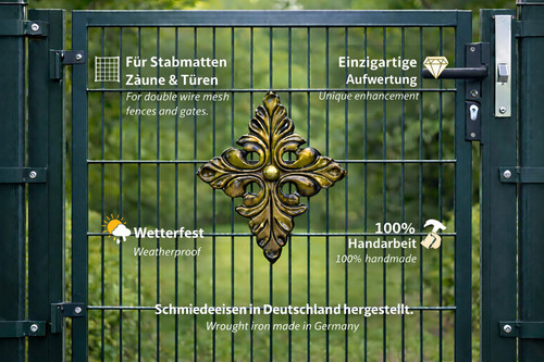 Schmiedeeisen zaun ornament - schmiedeeisen,