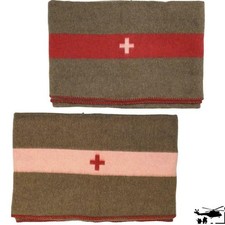 Schweizer Wolldecke Braun