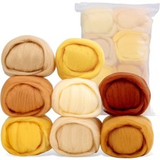 Filzwolle set 80g farben - filzwolle, 8