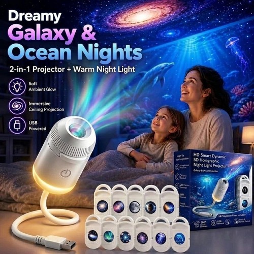 Tragbarer led galaxy ocean - 4k,