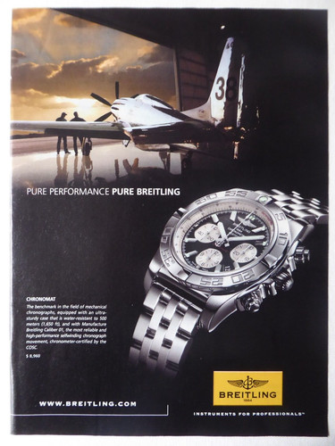 2011 pub montre breitling - pub,