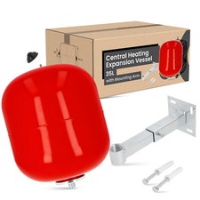 Heizung Ausdehnungsgefäß Druckbehälter Druckkessel 35l Überdruckventil Halterung