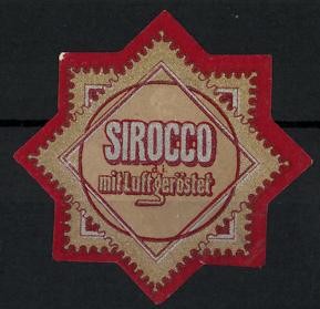 Reklamemarke sirocco kaffee - sirocco,