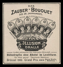 Alte Werbung 1910 Das Zauber-Bouquet ILLUSION DRALLE Blütentropfen im Leuchtturm