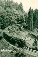 966-Ansichtskarte Harzquer- und Brockenbahn Nordhausen-Wernigerode 99 246 HSB