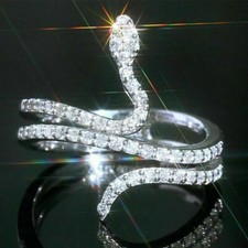0,85 Kt Diamant Schlange Ring