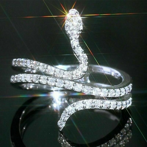 Diamant schlange ring - 0,85,