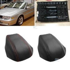 Neu For Volvo S70 V70 C70 93-01 Mittelarmlehne Armlehne Abdeckung schwarz leder