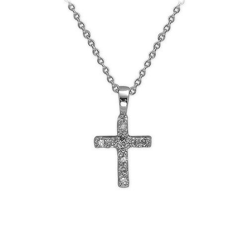 Aris diamond damenkette kreuz - damenkette,