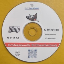 GIMP -  2.10.38 Bildbearbeitung Foto Editor für Windows DVD