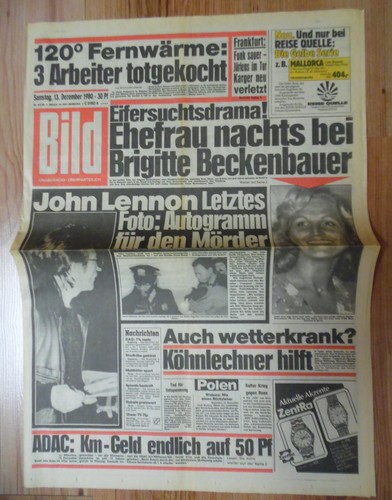 Bild zeitung dezember - bild, 13.