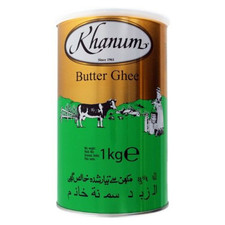 Khanum Butter-Ghee Fett 1 kg geklärte Butterschmalz Kochen Backen Butteröl