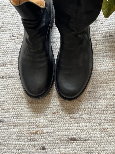 Damen stiefel schwarz leder - damen,