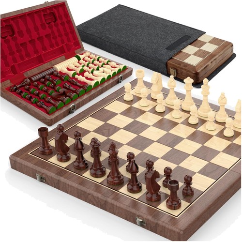 Walnuss holz schach - holz, set
